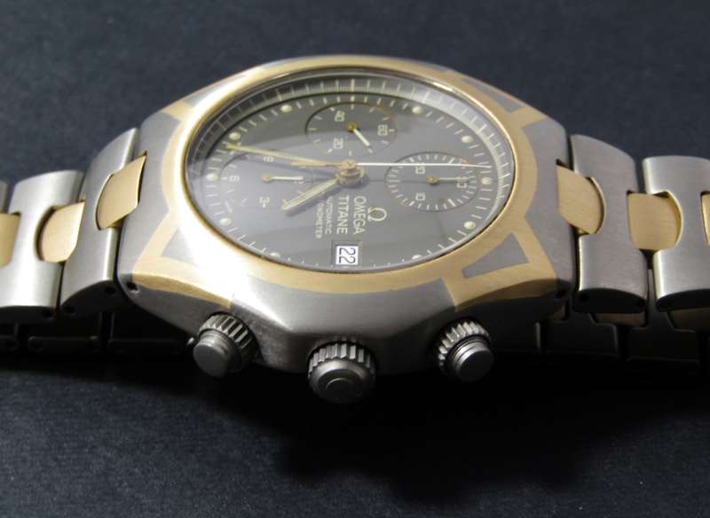 Exquisite! Omega Polaris Titane XL Chronograph Automatic Watch