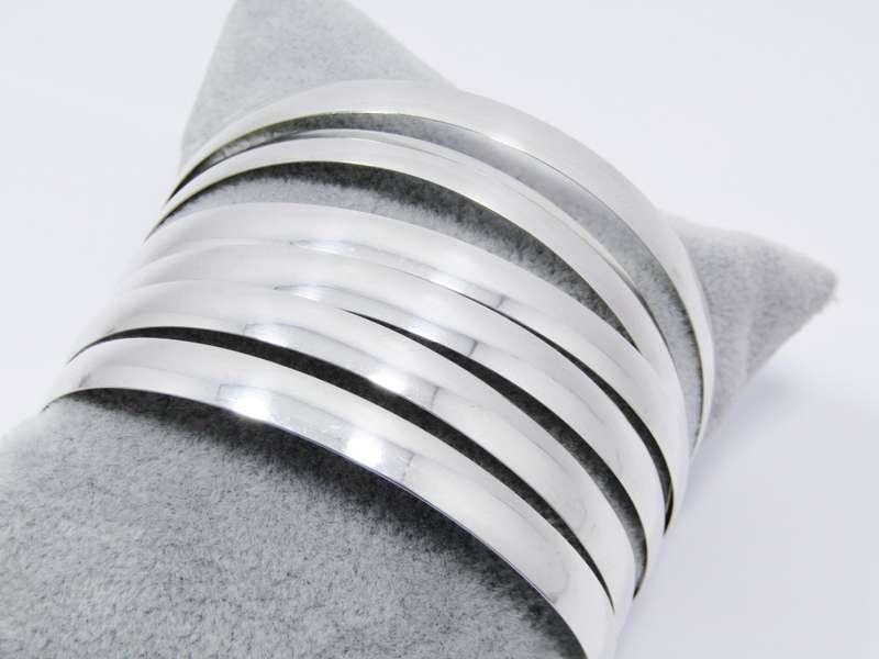 Lovely Broad Sterling Silver Bangles
