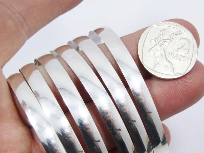 Lovely Broad Sterling Silver Bangles