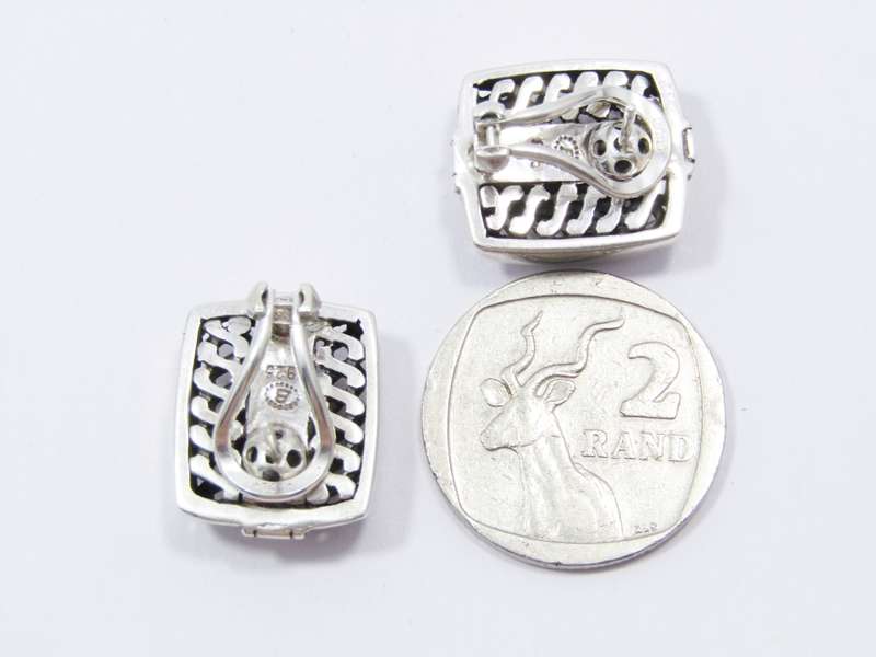 A Gorgeous Pair of Stud Earrings in Sterling Silver.