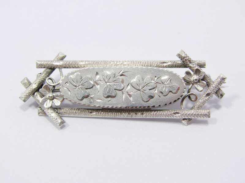 A Gorgeous Victorian Brooch in Sterling Silver