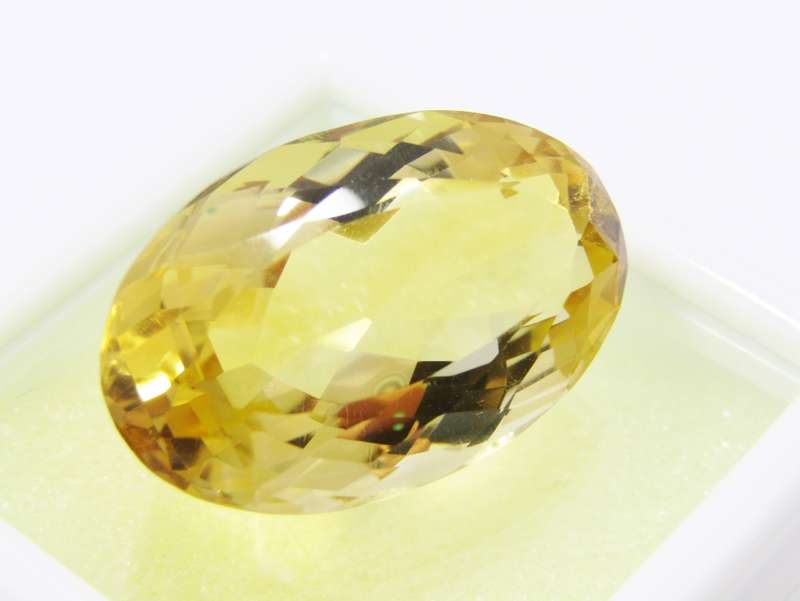 Large Citrine Oval Facet Gemstone, 30.6CT Unmounted