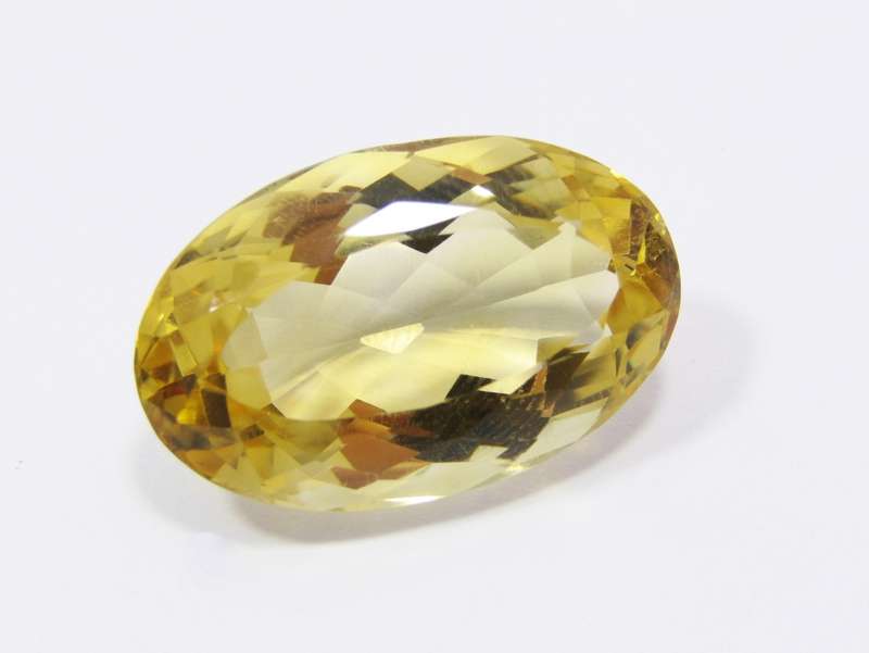 Large Citrine Oval Facet Gemstone, 30.6CT Unmounted