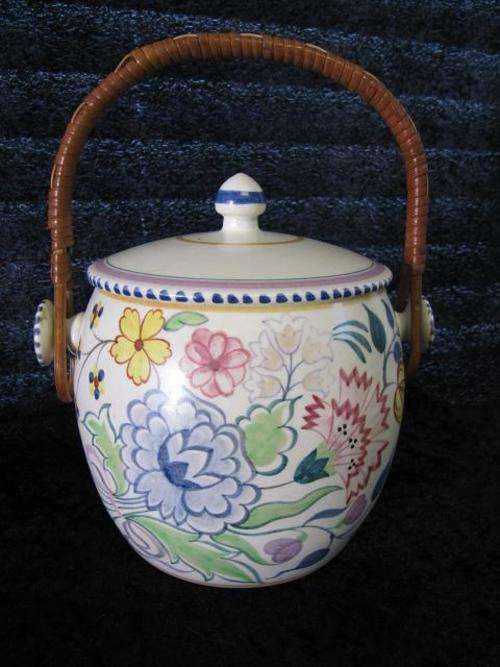 Stunning Poole Biscuit Barrel in Mint Condition