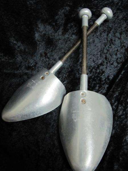 Pair of Vintage Aluminium Shoe Horns