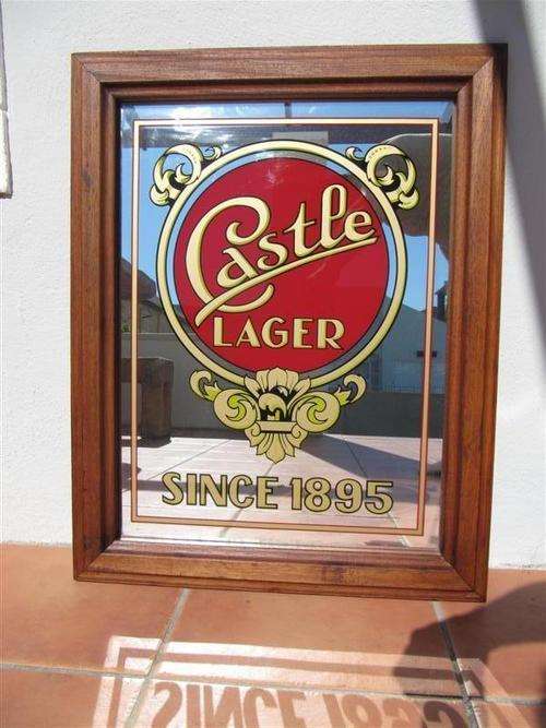 Stunning Large Genuine Castle Mirror Sign!