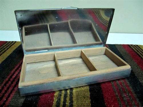 Silver Plated Cigar Box