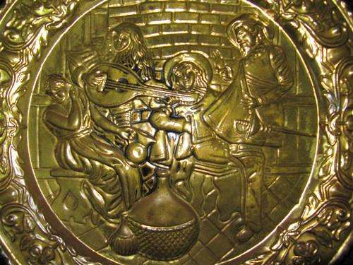 Large Embossed Dutch Plaque