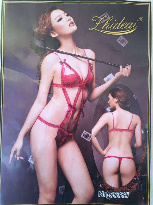 Sexy Lingerie Suspender Set /Red