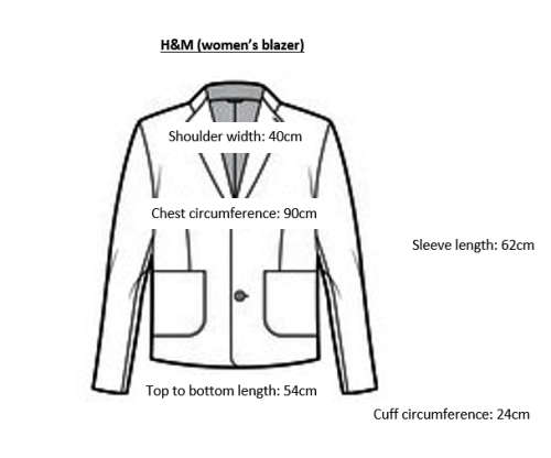 (women`s blazer) (size: 34) (HandM)