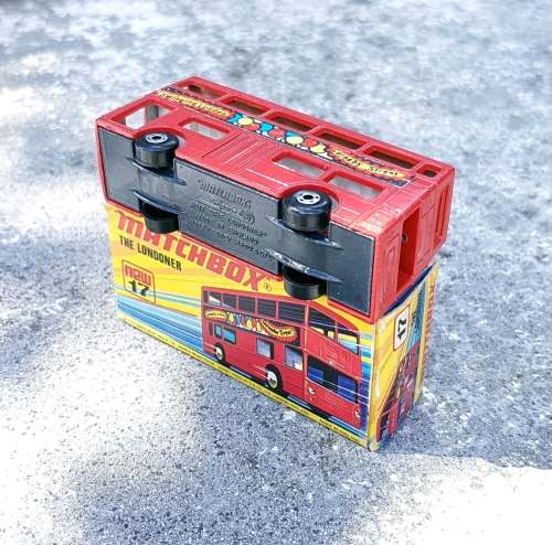 Vintage Matchbox 1972 The Londoner Bus (No. 17) (Swinging London Carnaby Street)