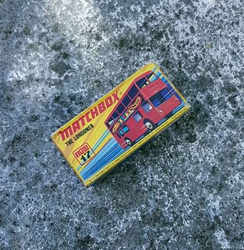 Vintage Matchbox 1972 The Londoner Bus (No. 17) (Swinging London Carnaby Street)