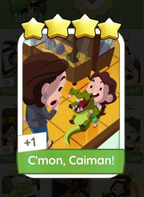 Monopoly Go! Sticker 4 star - C`mon Caiman!
