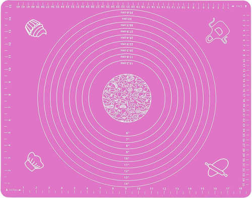 Kneading Silicone Baking Mat 49 x 39cm With Measurements