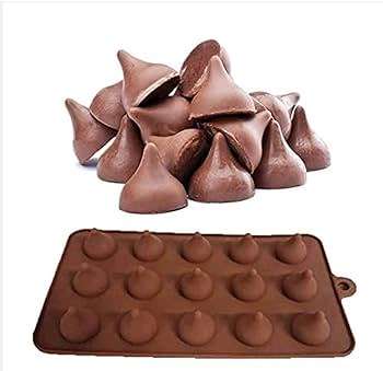 Food Grade Silicone Mould Hershey`s Kisses Shape - Brown