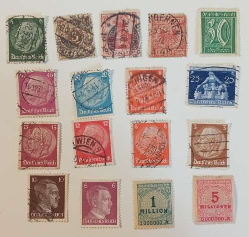 Pack of German Stamps including some Deitsches Reich Stamps (please check all photos)