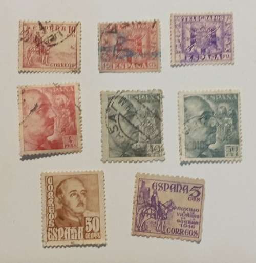 pack of stamps from Spain