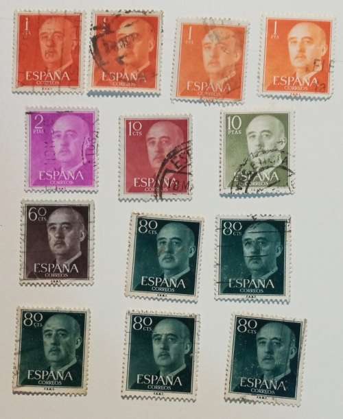 pack of stamps from Spain