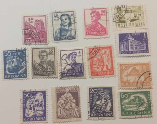 pack of 14 Romanian Stamps