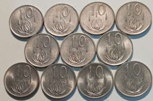 11x SA 10c 1965-1981