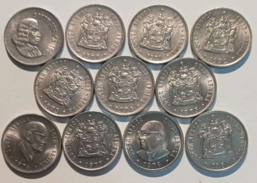 11x SA 10c 1965-1981