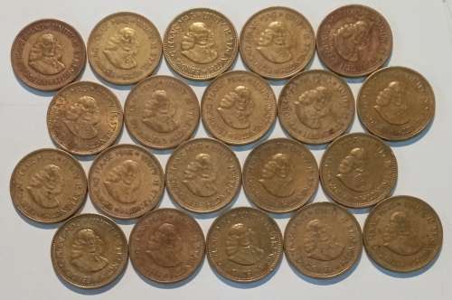 20x SA Half Cent 1961-1964 (5 for each year)