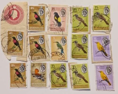 pack of Bechuanaland Stamps