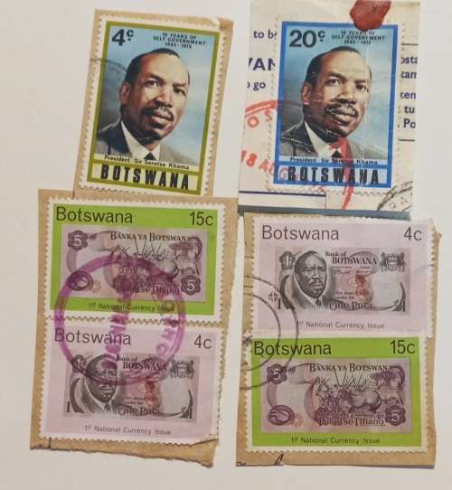 pack of Botswana stamps
