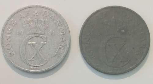 Mixed lot of 11 coins Belgium, Switzerland, Denmark