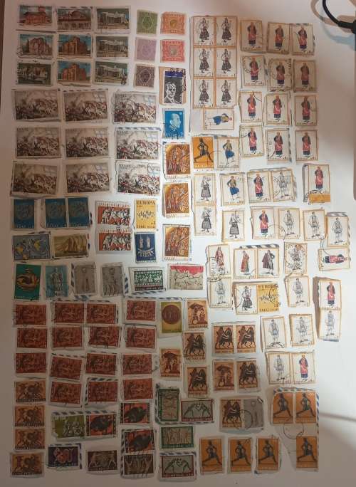 pack of stamps from Greece