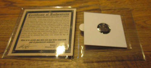 Ancient Biblical Coin with story and C.O.A! (2000 years old!) Must read 3 available