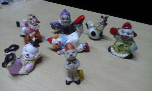 cute little clown figurine collection