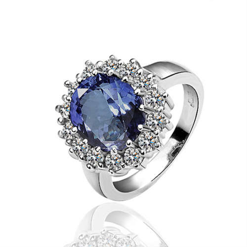 BLUE DIANNA CRYSTAL RING SIZE 20