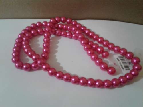 GLASS PEARLS DARK PINK 10MM - SOLD PER UNIT