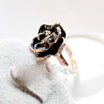 ROSE GOLD PLATED OPEN FLOWER RING