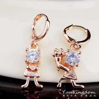 ROSE GOLD AND CRYSTAL HOOP