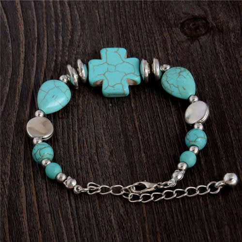 CUTE BOHEMIAN TURQUOISE VINTAGE BRACELET
