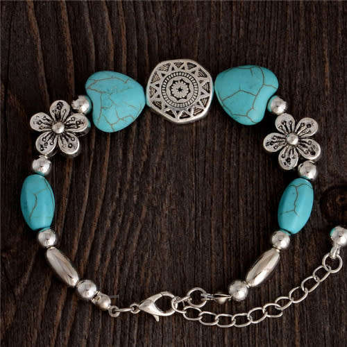 CUTE BOHEMIAN TURQUOISE VINTAGE BRACELET