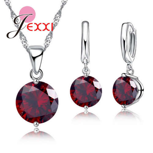PATICO 925 STERLING SILVER PLATED HIGH QUALITY 2 CLAW SET RED