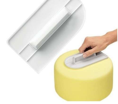 NEW CAKE SMOOTHER POLISHER 1PC WHITE