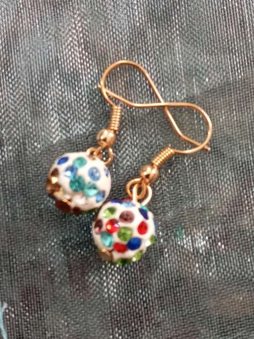 MULTI COLOUR SHAMBALA EARRINGS