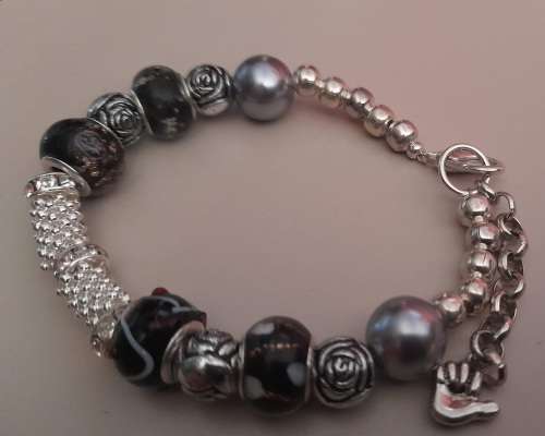 SILVER PLATED BRACELET 190 MM LONG