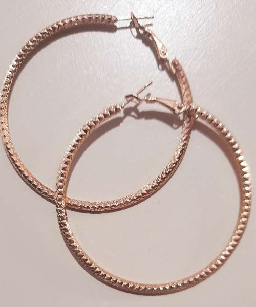 ENCHANTING 50MM GOLD PLATED HOOP EARRINGS