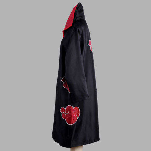 New Blood Red Naruto AKATSUKI ROBE cloak Uchiha Itachi cosplay