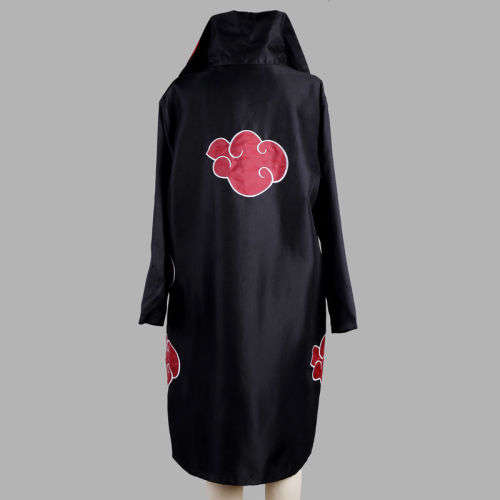 New Blood Red Naruto AKATSUKI ROBE cloak Uchiha Itachi cosplay