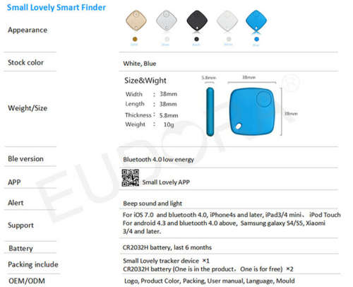 Bluetooth Tracker Child Bag Wallet Key Pet Smart Finder Mini GPS Locator Alarm