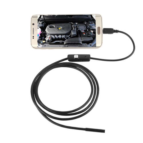 6-LED 5.5mm Lens Android Endoscope Inspection Borescope - Black (1.5m)