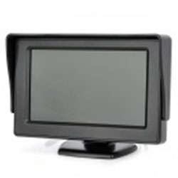 4.3" TFT LCD Car Monitor + Wireless Mini Rear View Camera - Black