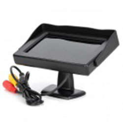 4.3" TFT LCD Car Monitor + Wireless Mini Rear View Camera - Black
