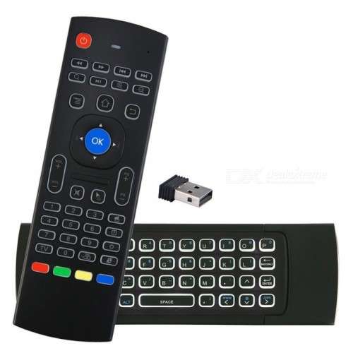 Kitbon MX3-L 2.4GHz Double Keyboard Wireless Backlit Air Fly Mouse
